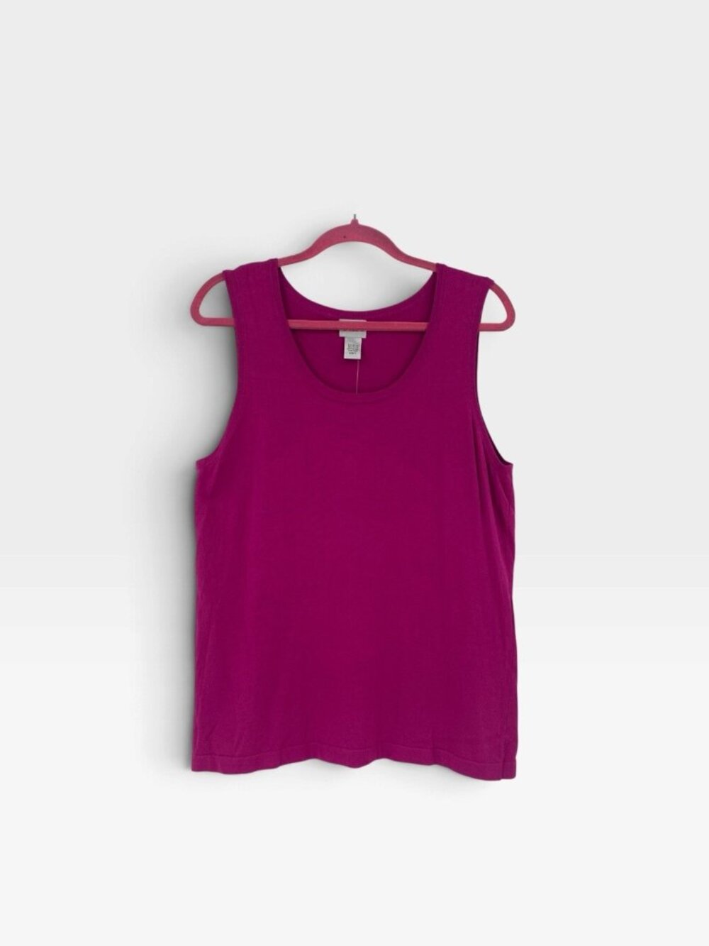 Chico’s Size 3 / XL Renee Sweater Tank Top In Magnolia Pink